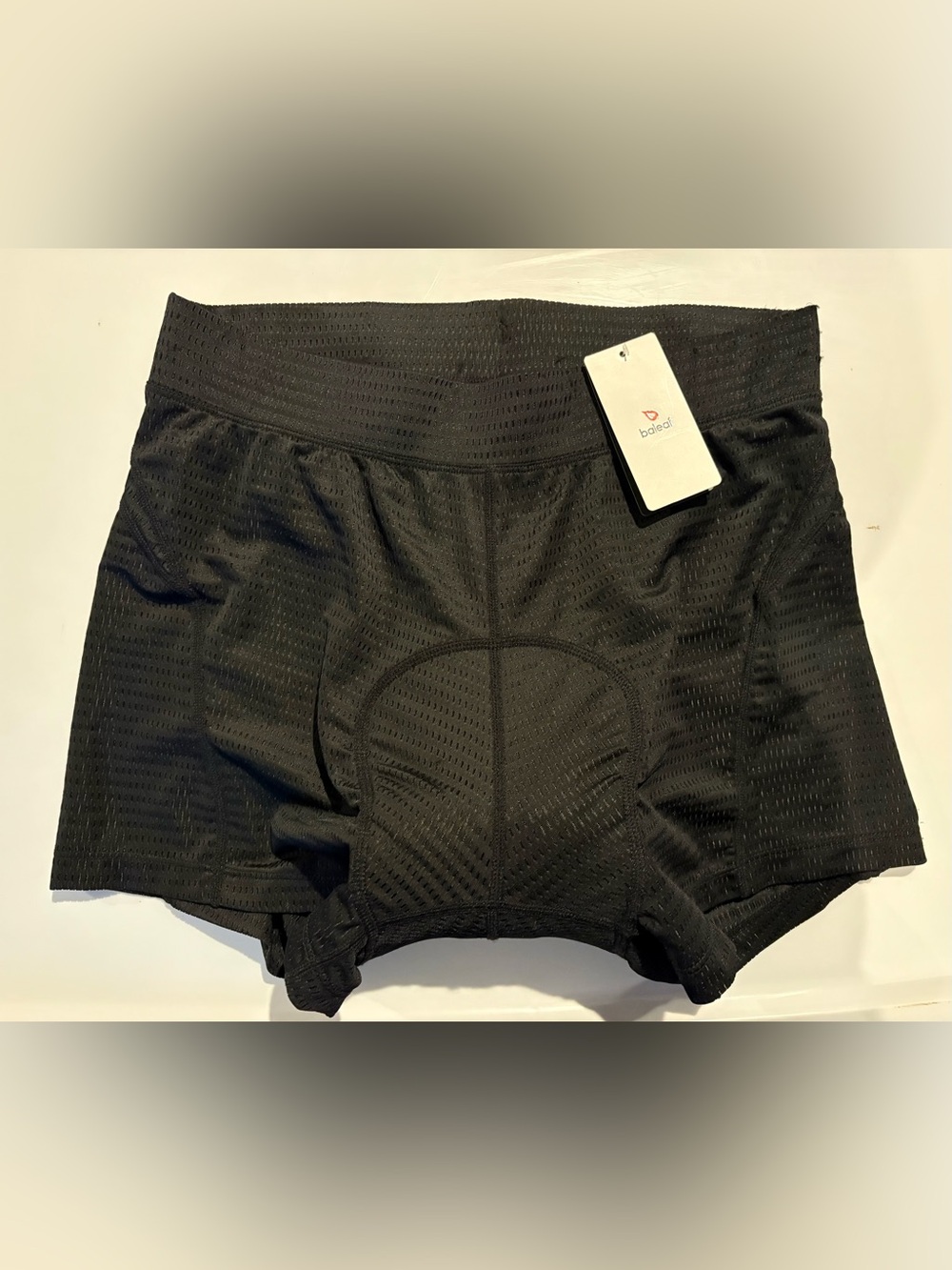 NWT Baleaf Padded Cycling Underwear Shorts Women’s Large Black Mesh Bicycle